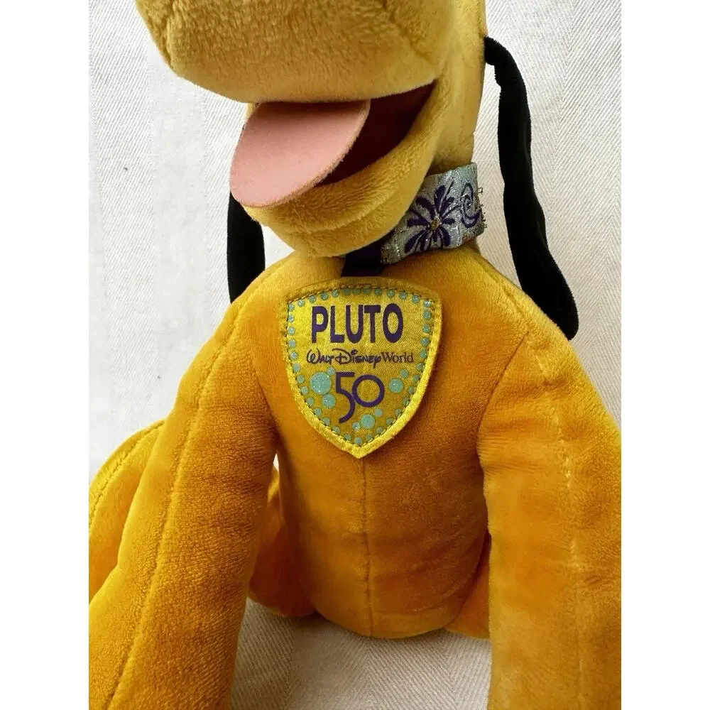 Walt Disney World 50th Anniversary Pluto Plush Collectable Stuffed Animal 12